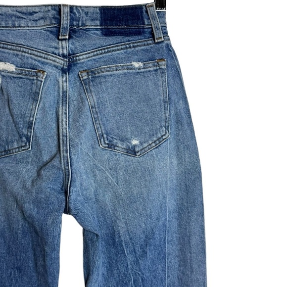 Abercrombie & Fitch High Rise Mom Jean Straight Leg Rigid Denim 25 Regular FLAW - Picture 11 of 16